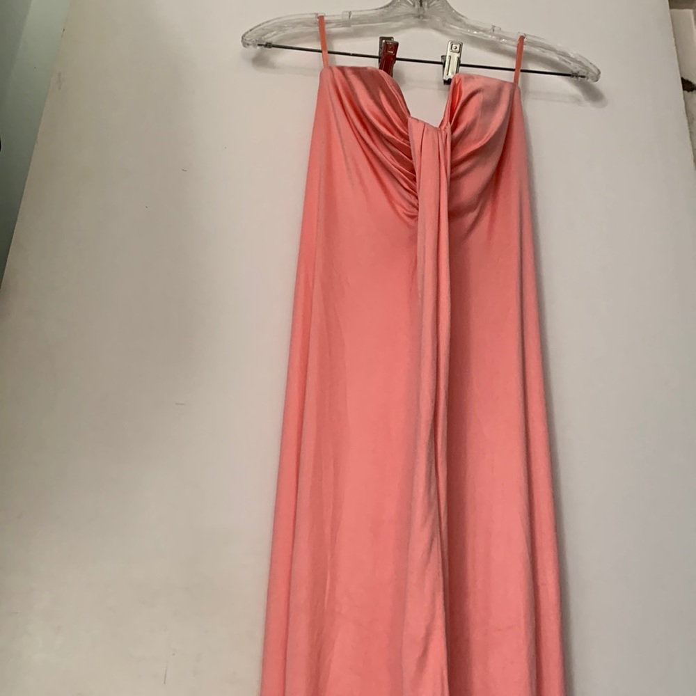 Michael Kors Collection Coral Strapless Maxi Gown